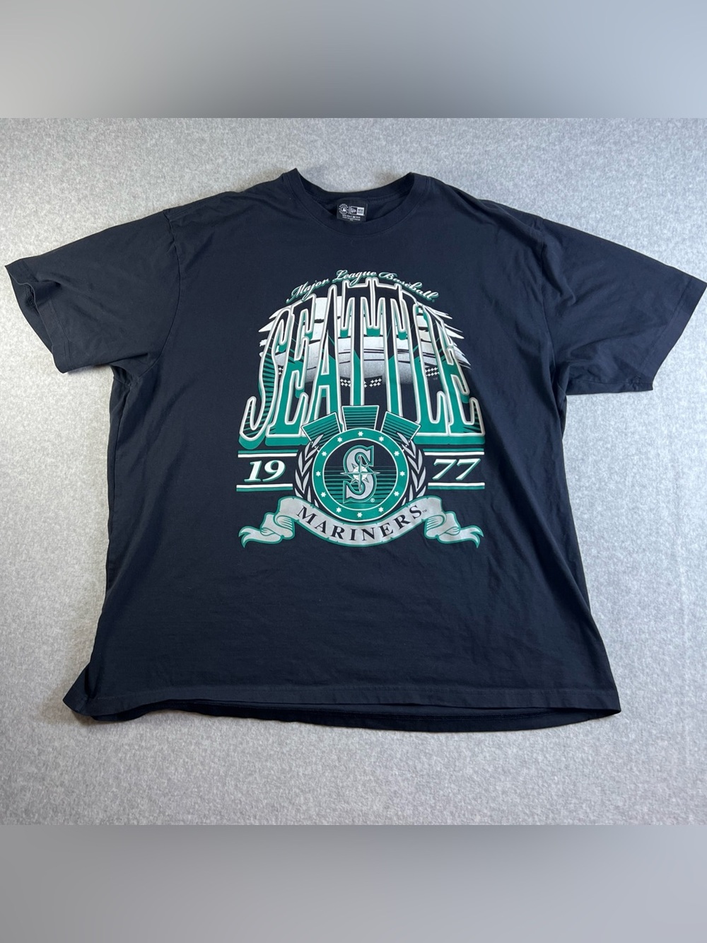 Seattle Mariners New Era Black Graphic Tee shirt- Men's size 3XL MLB